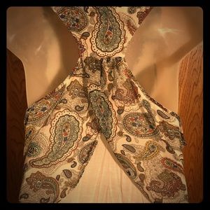 Split Racerback Paisley Blouse-y Tank Top